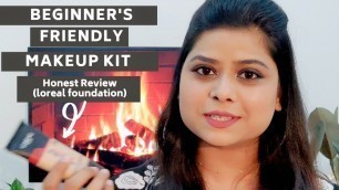 'Makeup starter kit for beginners 2020/Affordable/ Honest review of loreal Paris foundation'