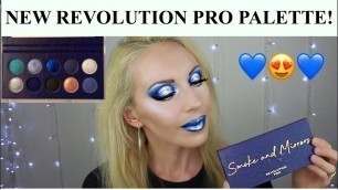 'REVOLUTION PRO SMOKE AND MIRRORS PALETTE REVIEW, HALO EYE TUTORIAL'