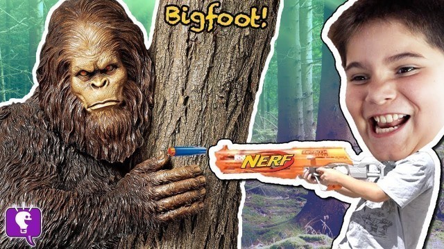 'BIGFOOT Adventure MYSTERY Toy Surprises + VIDEO Gaming with HobbyKidsTV'