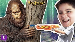 'BIGFOOT Adventure MYSTERY Toy Surprises + VIDEO Gaming with HobbyKidsTV'