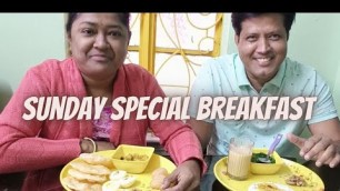 '||Sunday Special Breakfast|| Husband Wife Eating Show||Healthy V/S Unhealthy food||HAPUS HUPUS'