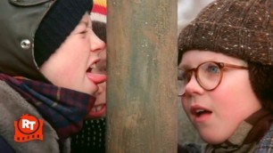 'A Christmas Story (1983) - Tongue Stuck to the Pole Scene | Movieclips'