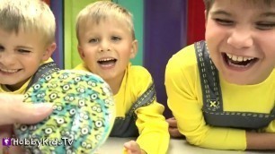 'HobbyKids Open MINION Surprise Toys!'
