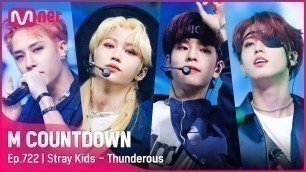 '[Stray Kids - Thunderous] Comeback Stage | #엠카운트다운 EP.722 | Mnet 210826 방송'