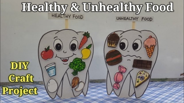 'Healthy and Unhealthy Food Model | Healthy and Junk food Easy Model'