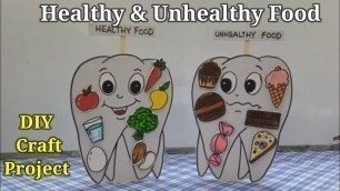 'Healthy and Unhealthy Food Model | Healthy and Junk food Easy Model'