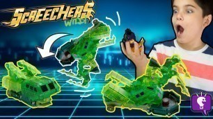 'SCREECHERS Wild Cars Review and Play with HobbyKidsTV'