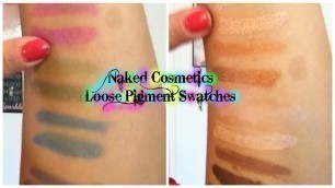 'FUN FRIDAY - Naked Cosmetics Loose Pigments, SWATCHES!!!'