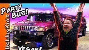 'Vegas Vacation PARTY! Volcano + Toys Trip 2016 HobbyKidsTV'