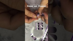 'Speed Application Video: Smoke and Mirrors nail strips. Ombré Purple to black!'