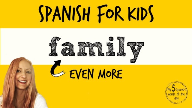 'Spanish Lessons for Kids | More Family in Spanish'