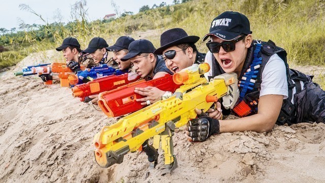 'LTT Game Nerf War : Captain Warriors SEAL X Nerf Guns Fight Inhuman Group Secret Agent'
