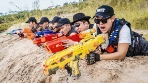 'LTT Game Nerf War : Captain Warriors SEAL X Nerf Guns Fight Inhuman Group Secret Agent'