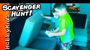'Giant Hotel SCAVENGER HUNT with HobbyKids'