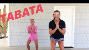 '50 minute cardio TABATA!  Great and fun interval training workout for all ages and levels!'