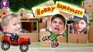 'HobbyHamburger Box Fort Challenge! by HobbyFamily'
