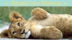 'Simple Lion Makeup'