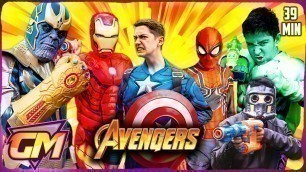 'Avengers Vs Thanos - Epic Superhero Kids Parody with Nerf!'