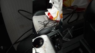 'unhealthy food as i head to unhealthy job... heal thy self'