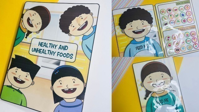 'Healthy Food and Unhealthy Food / Food Craft / Paper Craft / Activity / Easy Paper Craft'