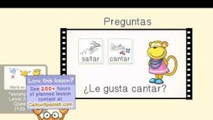 'FREE Spanish for Kids Lesson Me gusta / te gusta / le gusta, likes & dislikes | Calico Spanish'