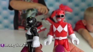 'Hobby Kids do an Imaginext Power Ranger Red T-Rex Zord Toy Review!'
