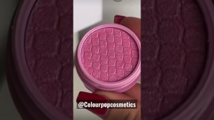 'Favourite supershock shadow || @colourpopcosmetics || Playfull sweeatheart ||colourpop || Silkygogna'
