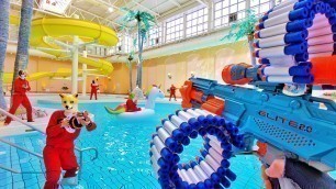 'Nerf War | Water Park & SPA Battle (Nerf First Person Shooter)'