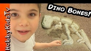 'Digging Up Surprise DINOSAUR BONES and Toys in a Jurassic Sandbox with HobbyKidsTV'