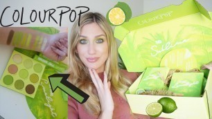 'FIRST LOOK: COLOURPOP IN THE LIMELIGHT COLLECTION // SWATCHES + DEMO'