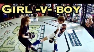 'BOY -V- GIRL - KIDS MMA - JACK PENN  V  EMILY.  FIGHT IKON'
