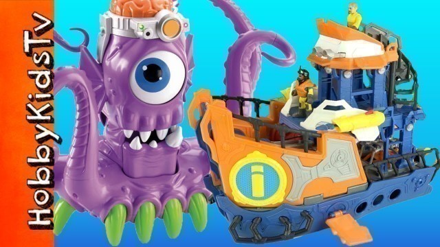 'Imaginext Deep Sea Mission Boat Review with a Toy Squid Alien'