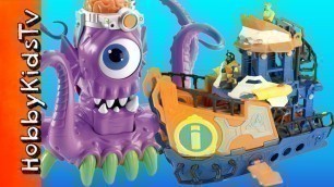 'Imaginext Deep Sea Mission Boat Review with a Toy Squid Alien'