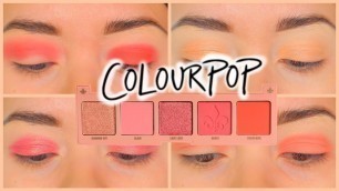 'COLOURPOP COMING IN HAUTE STATEMENT PIECE EYE SWATCHES | COLOURPOP COSMETICS'