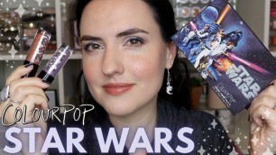 'NEW COLOURPOP + STAR WARS COLLECTION! | Swatches, Close Ups, Tutorial + Review'