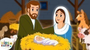 'The Birth Story of Jesus Christ | Animated Bible Story for kids | Kids Faith TV'