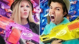 'Ultimate NERF Bunker Challenge! (Boy vs Girl)'