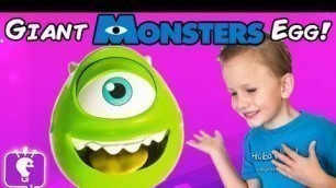 'MONSTERS UNIVERSITY Giant Surprise Egg What\'s inside?'