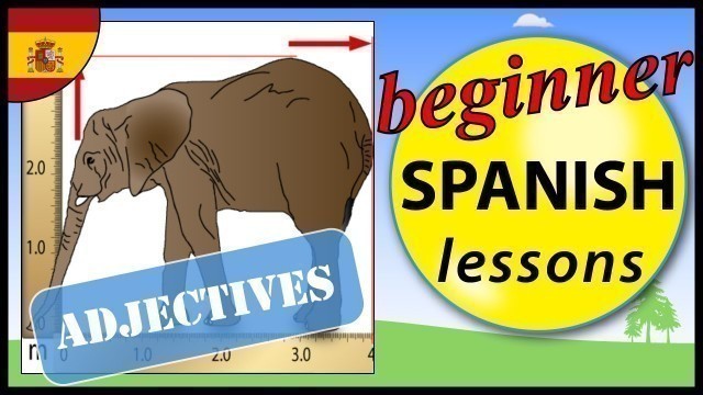 'Spanish adjectives | Beginner Spanish Lessons for Children'