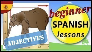 'Spanish adjectives | Beginner Spanish Lessons for Children'