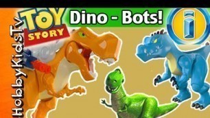 'Imaginext DINO-BOTS Toy Review with Surprise Eggs'