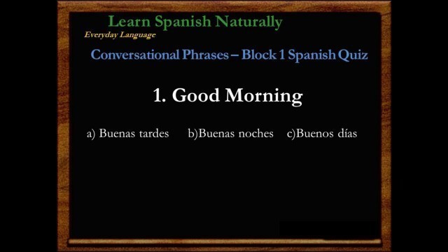 'Spanish Quiz | Spanish Lessons | Review | Learn Spanish | Español | Free Spanish Classes | Repaso'