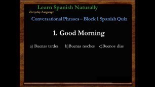 'Spanish Quiz | Spanish Lessons | Review | Learn Spanish | Español | Free Spanish Classes | Repaso'