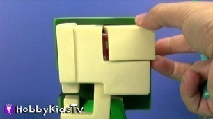 'Play Doh Minecraft Creeper Take Apart'