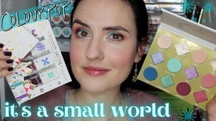 'NEW ColourPop + Disney IT\'S A SMALL WORLD Collection | Swatches, Comparisons, Tutorial + Review'