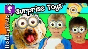 'HobbyDog Searches for MINION Surprise Eggs with HobbyKids'