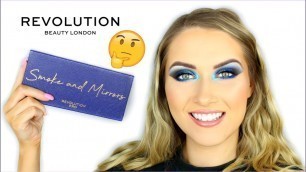 'REVOLUTION PRO SMOKE AND MIRRORS PALETTE TUTORIAL & REVIEW! | shivonmakeupbiz'