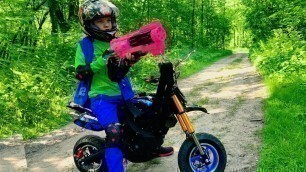 'Nerf Gun Game witch Granny  in the forest'