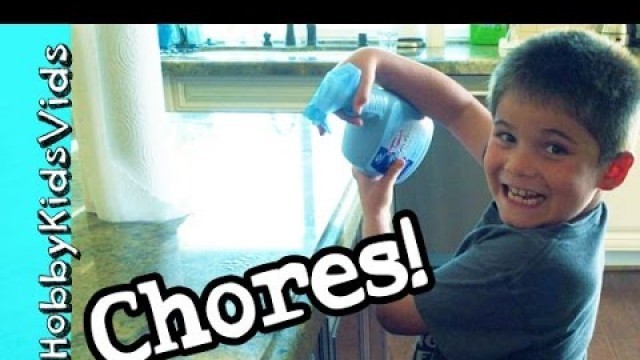 'HobbyKids Do Chores! Trash + Sweeping Cleaning Every Week by HobbyKidsVids'