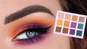 'ColourPop x Hocus Pocus Witching Hour Palette | Orange & Purple Halloween Eyeshadow Tutorial'